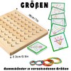 YIQOGAME Toy from 3 Years, Wooden Geoboard Geometry Board for