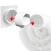 2 x 100mm Backdraught Shutter Flap 4-inch Non-Return Valve Damper