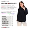 Inspired Comforts Mastectomy Recovery Shirt with Drain Pockets & Drainage