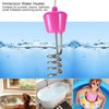 Electric Floating Immersion Water Heater Boiler with Digital Thermometer Pink