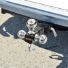 ORCISH Trailer Hitch Tri-Ball Mount with Hook & Pin, Chrome