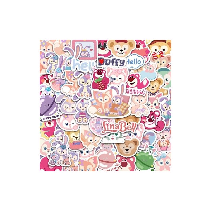 Duffy & Friends Stickers Waterproof PVC Material for DIY Planner
