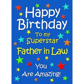 Father in Law Birthday Card (Blue)