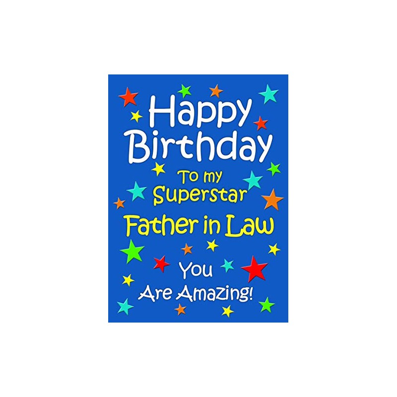 Father in Law Birthday Card (Blue)