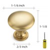 Ravinte 5 Pack Gold Cabinet Hardware Zinc Cabinet Door Knobs