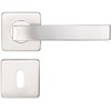 AGT Modern Door Fittings: Set of 2 Stainless Steel Door