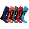 SX167-12-3 - Boys Ski Socks 5 Pack - 12-3 -