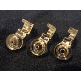 NGOSEW 3pcs Clear Couching Decorative Foot FEET Quilting Embroidery for Low Shank Machines
