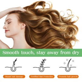 LABJD Organic Rosemary Oil for Hair Growth,Enriched with Rice Water Extract, Biotin, Ginseng Extract, Caffeine&vanilla essential Oil for Hair & Scalp Treatment for All Hair Types,Women&Men 1.69 oz