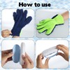 4 Pcs Hand-Held Pool Scrub Brush and 2 Pcs Pool