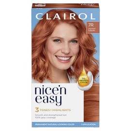 Clairol Clairol Nice'n Easy Permanent Hair Dye, 7R Lighest Auburn Hair Color, Pack of 1