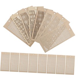 Operitacx 16pcs Cross Stitch Kits for Kids Embroidery Kit Kids Bookmark Bookmarks for Kids Bulk Wood Bookmark Cross Stitch Bookmark Blank Bookmarks Child Wooden Bookmark Hollow Out