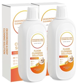 2 Packs Floor Cleaner Orange Scented Compatible with Tineco Cleaning Solution Deep Clean Residue & Streak Free, for Tineco Solution Cleaning Liquid for ALL Robotic Vacuum Mop Cleaner Solution