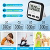 Kitchen Timer, Digital Visual Timer 24-Hours Magnetic Clock Stopwatch Count-Up