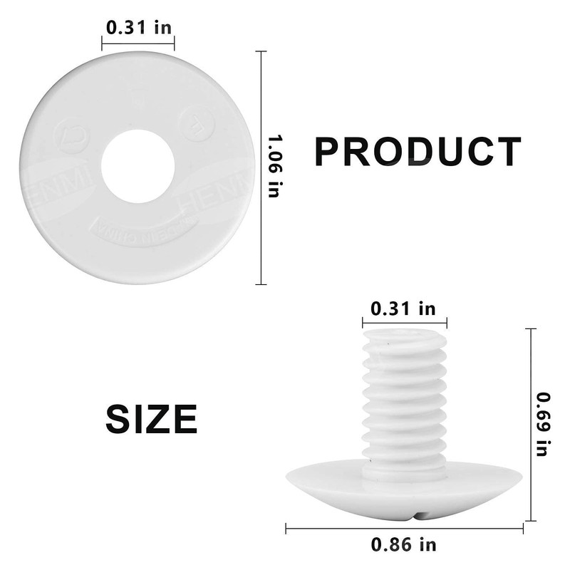 Tiardey Plastic Wheel Screws for Polaris Pool Cleaner 180/280 with