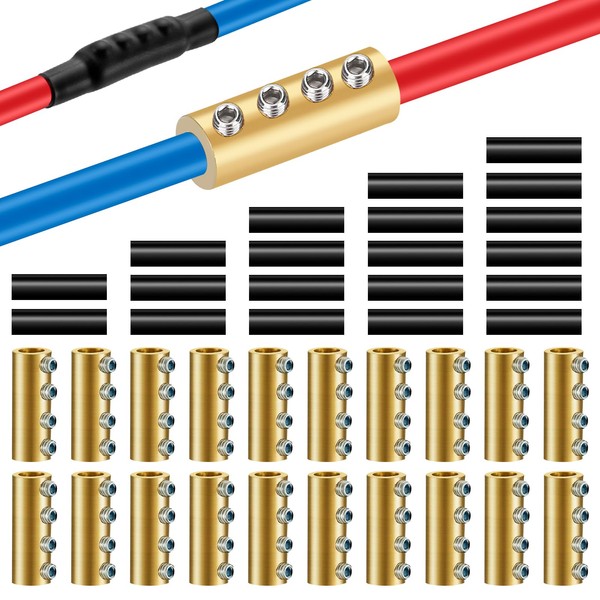 20PCS 6AWG 6Gauge Wire Connector Nut Kit, 80Amp Screw Quick