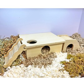 Chamber Box - Fun & Unique Cage Accessory for Dwarf Hamsters, Golden Hamsters, Degus, Gerbils and Other Small Animals. (Large)