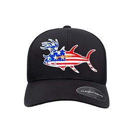 Buck-Eye Glory Unisex Fitted Performance Hat (Small/Medium) Black