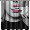 PAEOT Fashion Woman Shower Curtains Glam Girls Lip Bathroom Curtain