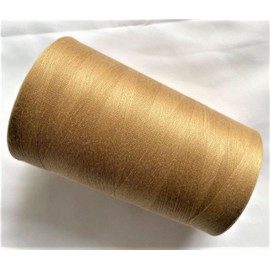 Jumbo Spool of Polyester Textured Sewing Thread fine Count for Serger / Overlock Machine 60/2 – 0.1mm Jumbo Spool Total Length : 25632 Yard. Weight: 1.1 Lbs