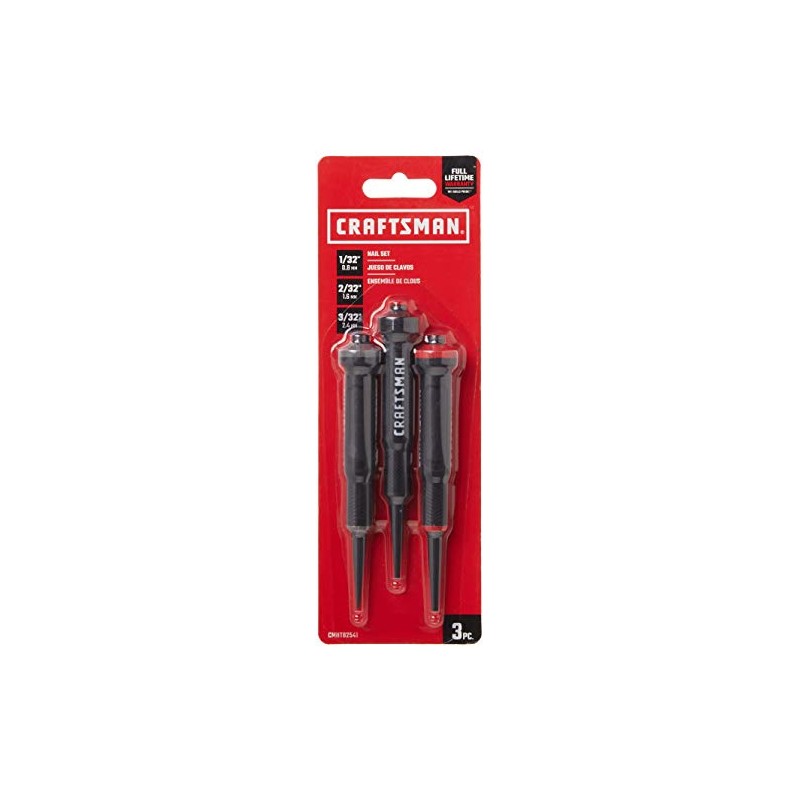 CRAFTSMAN Nail Set, 3-Piece Set (CMHT82541)