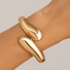 YANCHUN Chunky Bangles Gold Cuff Bracelets for Women Trendy Non