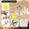 6oz / 180ml Glass Dispenser, Push Down Acetone Pump