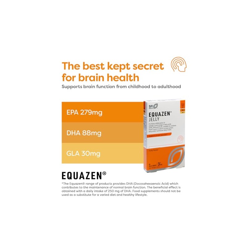 Equazen® Omega 3 & 6 Jelly for Kids, Brain &