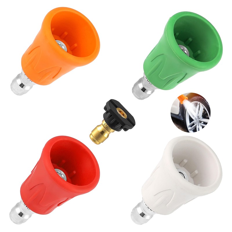 FIXFANS Pressure Washer Nozzle Guard, Stainless Steel High Power Washer