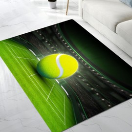 Large Area Rug Carpet Floor Washable Mats Rugs 5'x6' for Living Room Bedroom Home Decor Indoor Rugs American Football Stadium Match