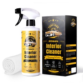 Deep Clean Interior Car Cleaner Kit, Not Just a Spray & Wipe, 2-in-1 Foam & Mist Modes Car Upholstery Cleaner for All Surface, Vinyl, Dashboards, Plastic, Glass, Rubber 16 Fl Oz Cleaning Kit Interior