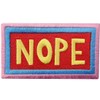 Nope Patch Embroidered Applique Iron On Sew On Emblem