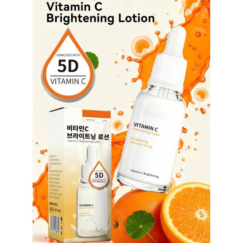 Loción Iluminadora Con Vitamina C, Sérum Hidratante, 30 Ml