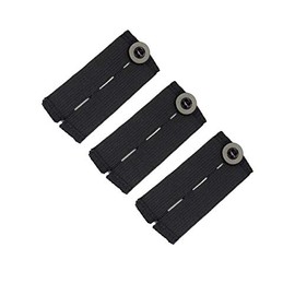 More of Me to Love Pregnancy Waistband Extender, Black, 3-Pack - A Must Have Maternity Solution!