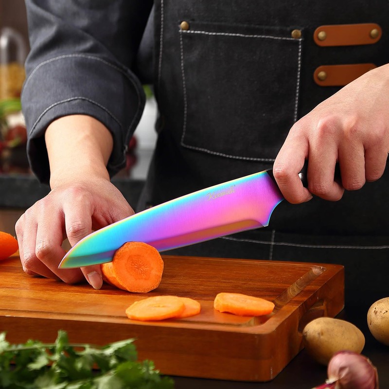 Keewah Knife Set, 16 Piece Kitchen Knives set with Acrylic