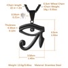 HZMAN CZ Eye of Horus Egypt Protection Pendant on Stainless