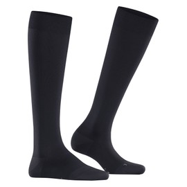 FALKE Lufthansa Travel & Comfort Women's Energizer Knee Socks with Compression Pressure-free Comfort Waistband Long Travel Sitting Breathable Climate Regulating Odour-inhibiting Sustainable Modal 1