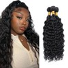 50g 1WS #1B Water Wave Hair Extensions 22 24 26