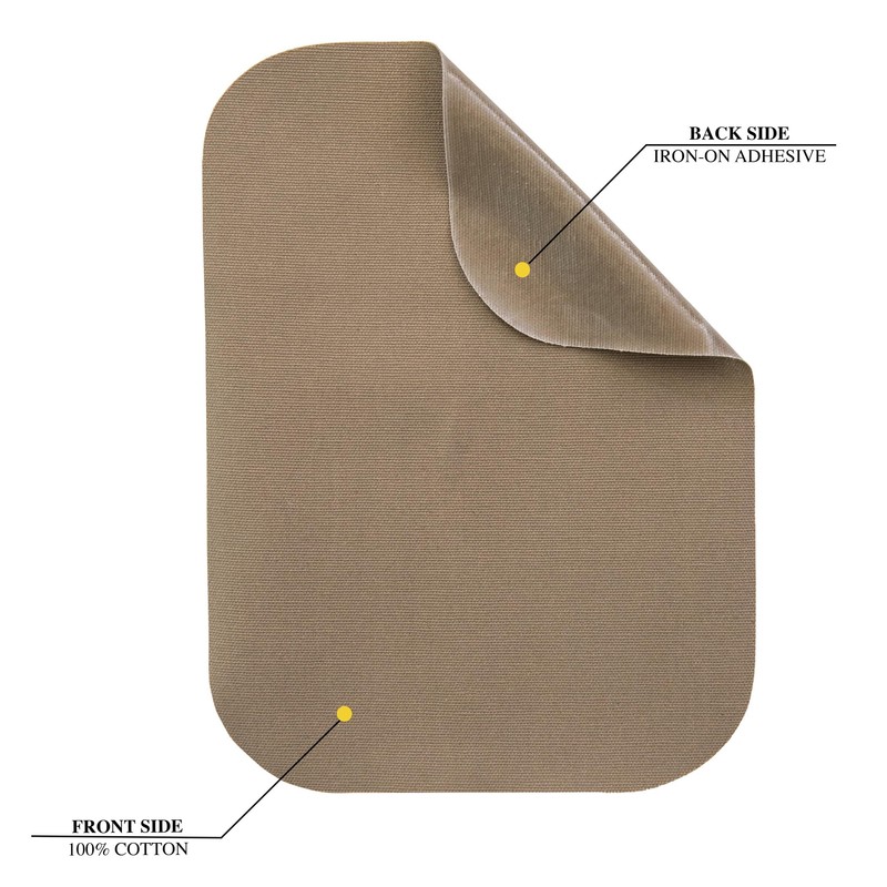 Bondex Iron-On Twill Patches 5"X7" 2/Pkg - Black