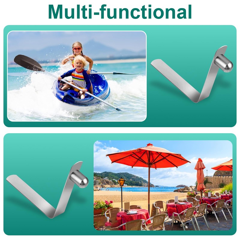 10PCS Tent Pole Clips, Tents Pole Push Button Spring Clip