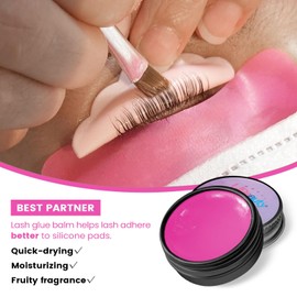 Libeauty Lash Lift Kit with Lash Glue Balm, 2-in-1 Eyelash Perm Kit, 4-6 Weeks Eyelash Lift & Eyebrow Lamination, Complete Tools for Beginners & Professionals