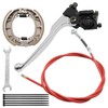 Zreneyfex Mini Bike Brake Lever Kit with 67 Inch Drum