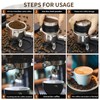 54mm Espresso Double Spouts Portafilter with 3 Ear, Espresso Accessories,Stainless