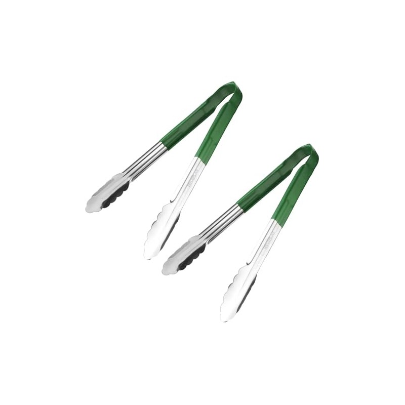 Chabrias Ltd 12" Utility Kitchen Tongs Cooking Tongs Stainless Steel