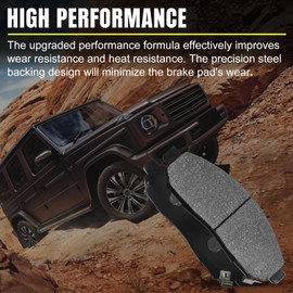 Autosteady Ceramic Front and Rear Brake Pads Kit Replacement for Toyota Corolla 2009 2010 2011 2012 2013 2014 2015 2016 2017 2018 2019, Toyota Matrix 2009-2014, Pontiac Vibe 2009-2010, Scion xB Brakes