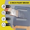 Mister Rui 3-Pack 2 Inch Angled Paint Brushes, Short Handle