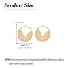 Chunky Hoop Earrings for Women Statement Gold Bohemian Geometric Hollow