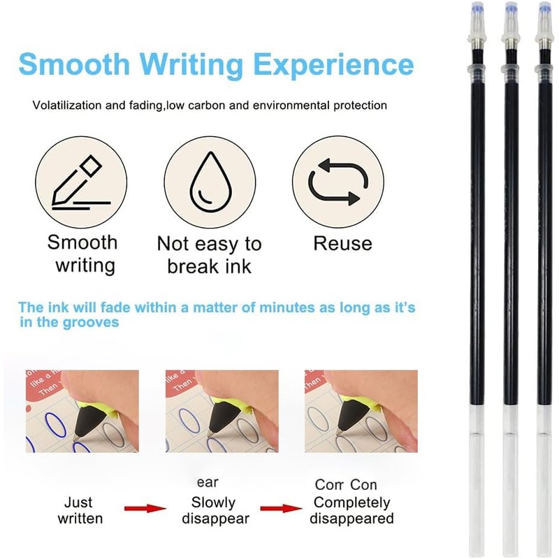 AALGO Magic Pens & Refills for Children's Magic Copybooks,Grooved Kids