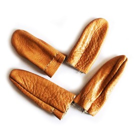 HAND ® Real Leather Thick Tough Craft Thumb and Index Finger Thimble/Protector - Pack of 2