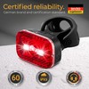 LICHTMEISTER® Bike Tail Light with Reflector and Intelligent Brake Light